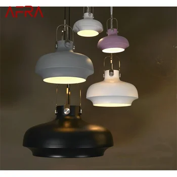 Подвесной светильник AFRA Nordic Современные креативные красочные светодиодные лампы Светильники для домашней декоративной столовой