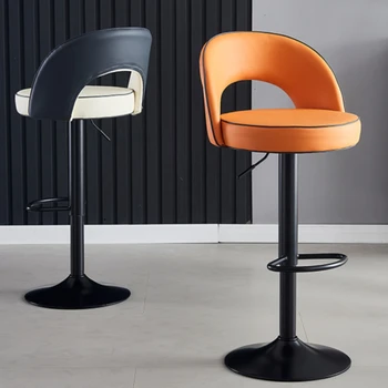 Барный стул для салона красоты, Маникюрный стол, Вращающийся Островной стул в Скандинавском стиле, Роскошная Барная мебель для стойки регистрации HD50BY
