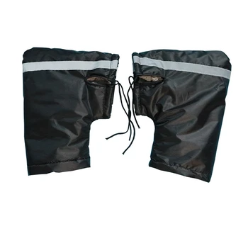 1 комплект зимних перчаток для руля мотоцикла ATV, защитный чехол для ручки скутера, черный