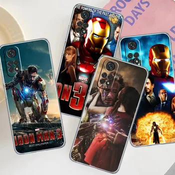 Marvel Железный Человек 3 Возрожденный Прозрачный Чехол для Redmi Note 12 Pro 5G 11 9 4G 8 10S A2 K40 9A 10C 11S A1 7 9C Мягкий Чехол Для Телефона