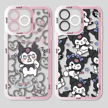 Naughty Cute Kuromi для iPhone 14 13 12 mini 11 Pro Max 8 7 Plus XR XS X Чехол для телефона Angel Eyes