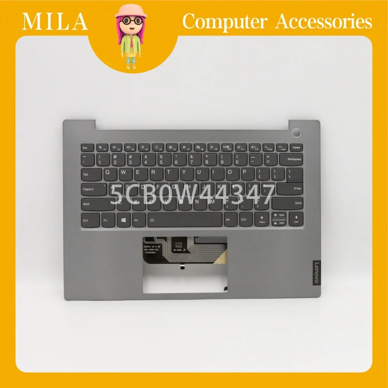 5cb0w44347, верхняя крышка для упора для рук для lenovo thinkbook 14-iml c-крышка с клавиатурой с подсветкой