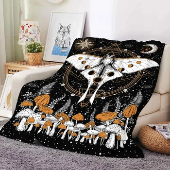 New Butterfly Flannel Blanket Thickening Double Blankets Bed Soft Fleece For Sofa Bedroom Покрывало Кровать На