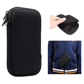 1 шт Неопреновая сумка для защиты мобильного телефона Портативная небольшая сумка для хранения цифровых аксессуаров Чехол для наушников и кабеля