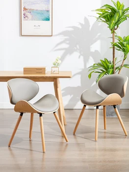 Минималистичные обеденные стулья Jianyi в европейском стиле, легкие обеденные столы из массива дерева, стулья, современный минималистичный макияж