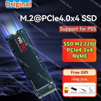 Оригинальный Твердотельный жесткий диск 990pro 1 ТБ, 2 ТБ, 4 ТБ SSD M2 2280 PCIe4.0x4 с NVME для чтения 12000 Мб/с. 외장하드 для ПК/PS5/Игровой консоли/ноутбука/