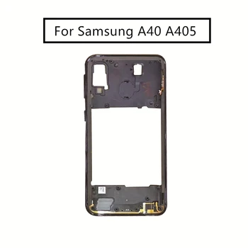 для Samsung Galaxy A40 A405 Средняя рамная пластина Безель Корпус Задняя рамка Металлическая Средняя лицевая панель Рамка Ремонт Запасных частей