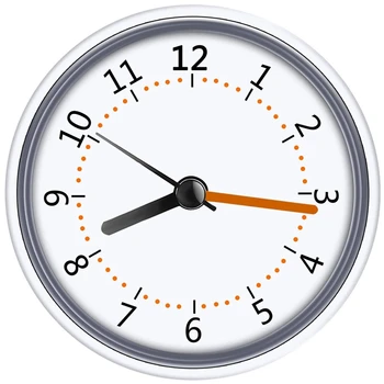 Мини-часы для душа Водонепроницаемые настенные часы IP24 с присоской для ванной комнаты, акриловые часы с циферблатом для душа, ванной комнаты, кухни(