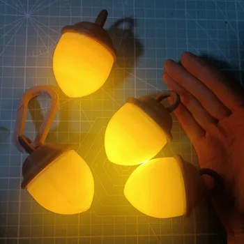 Креативная лампа Zeldaed Koroks Acorn, Светящийся Ночник, Пластиковый Брелок с 3D-печатью, Брелок для ключей, Подвеска для рюкзака для фанатов