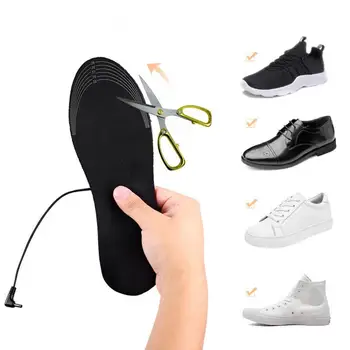 USB-Режущие Стельки С Подогревом для Обуви Электрическая Грелка Для Ног Коврик Для Носков Спорт На Открытом Воздухе Теплые Зимние Колодки Для Обуви