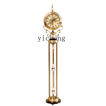 ZC the Grandfather Clock Гостиная Вилла Большие украшения Вертикальные часы Американские креативные Немые Домашние Стоячие Дедушкины часы