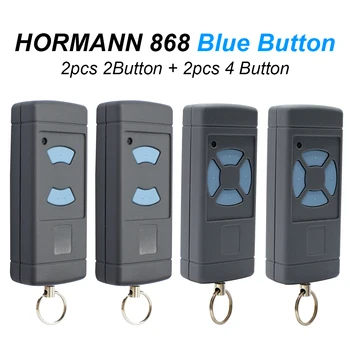 4 шт. Для HORMANN 868 Гаражные Ворота С Дистанционным Управлением 868,3 МГц 868 МГц Ручной Передатчик HS1, HS2, HSE2, HSE4, HSM2, HSM4 Синяя Кнопка