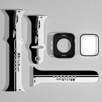 Оригинальный Ремешок для часов D AE86 Fujiwara Tofu Shop, Сменный Ремешок Для Iwatch, Силиконовый ремешок для Apple Watch 4 5 6 7
