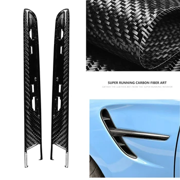Автомобильный передний бампер из сухого углеродного волокна, боковое крыло, вентиляционная решетка, крышка выпускного канала для BMW F80 M3 F82 F83 M4 2015-2020