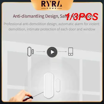 1/3шт Tuya Smart Wifi Дверной датчик, магнит, детектор состояния окна / двери, Push-оповещение приложения Smart Life, Работа с Alexa