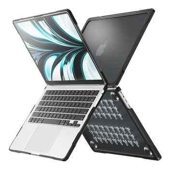 Роскошный чехол для ноутбука Macbook M2 Air 13.6 Чехол Противоударный 360-градусный защитный чехол Сверхпрочный прочный корпус A2681 Shell Funda