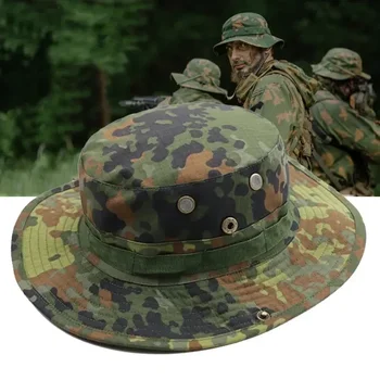 Спортивная камуфляжная кепка Boonie Армии США, мужская тактическая походная кепка, уличная военная шляпа, Камуфляжные охотничьи кепки, ведро для рыбалки