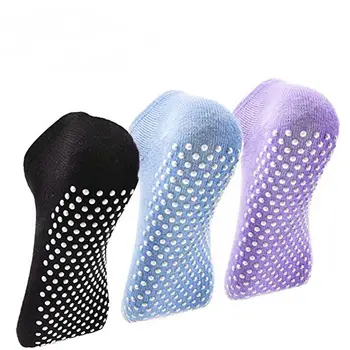 Хлопчатобумажные силиконовые носки для фитнеса, дышащие противоскользящие балетные носки, женские носки для йоги, эластичные носки, танцевальные носки