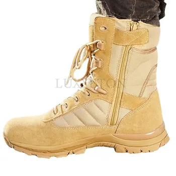 Тактические военные ботинки, мужские ботинки, армейские ботинки для боя в пустыне, армейские ботинки для активного отдыха, походные ботинки, Ботильоны, мужская Рабочая безопасная обувь