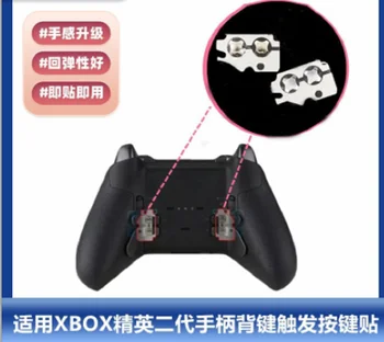 1 комплект для Xbox one Elite 2 ручки контроллера, металлические лопасти, задние клавиши, наклейки на кнопки запуска, замена запасных частей