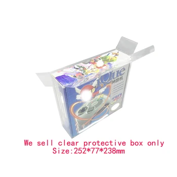 ZUIDID Прозрачная коробка с прозрачной крышкой для коллекции игр IQUE, защитная крышка для хранения, дисплей, ПЭТ пластиковая коробка