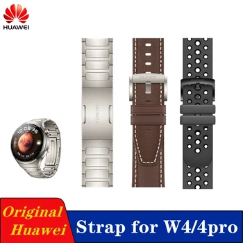 Оригинальный Ремешок для Часов Huawei Watch 4 22 мм из Натуральной Кожи для Huawei Watch 4 pro Титановый Ремешок Для Часов Резиновый Браслет На Запястье