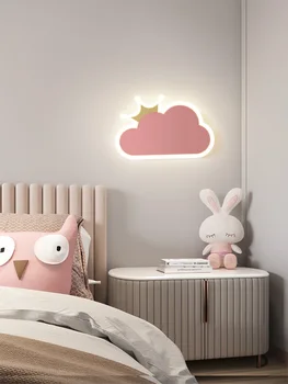 Облачный настенный светильник в скандинавском Instagram-стиле, Креативный минимализм, современный минимализм Для мальчиков и девочек, Детская комната, спальня, Корона