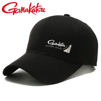 Gamakatsu Весенне-осенняя новая шляпа, мужская бейсболка, уличный козырек, шляпа с утиным язычком, солнцезащитная шляпа, универсальная шляпа для отдыха, рыболовная шляпа