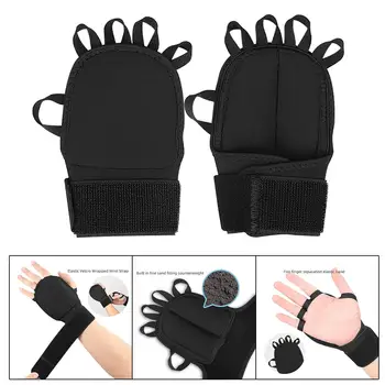 Тренировочные перчатки Дышащие Регулируемые нескользящие перчатки для тяжелой атлетики Рукавицы