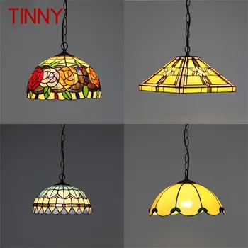 Подвесной светильник TINNY Tiffany, современные светодиодные креативные светильники, декоративные для дома