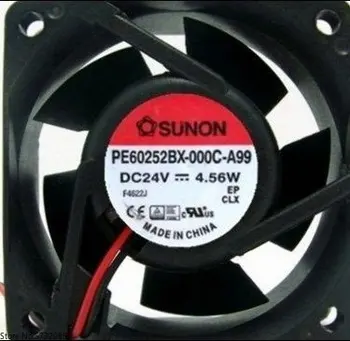 5ШТ Оригинальный вентилятор охлаждения преобразователя частоты SUNON standard PE60252BX-000C-A99 6025 24V 4,56 Вт