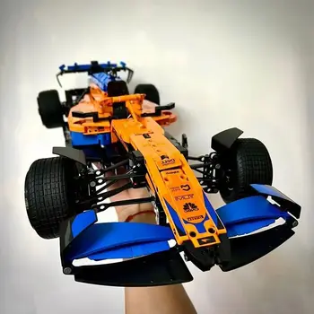 Технология super racing модель McLarened F1 building block совместима с 42141 игрушкой для мальчиков с сложной строчкой, подарком на день рождения