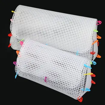 Сумки с защелкой из ткацкого материала, изготовленные из пластиковой сетки, крючок для шитья, ткацкая сетчатая ткань для изготовления сумок, сумки ручной работы своими руками