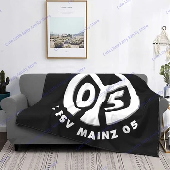 Одеяло Мягкое плюшевое одеяло с принтом 3D Mainz 05, фланелевое одеяло, плед для гостиной, кровати, дивана, детского одеяла для пикника