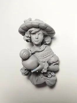 Комплект модели фигурки из смолы в разобранном виде 1/10 бюст древней женщины-офицера Неокрашенный Набор для сборки фигурки