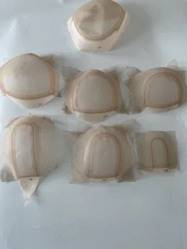 Двухслойная кружевная сетка из искусственной кожи, базовый материал для изготовления париков-топперов
