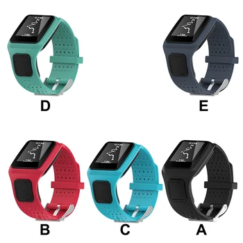 Ремешок для смарт-часов, браслет, замена силиконового ремешка наручных часов для TomTom Multi-Sport Red