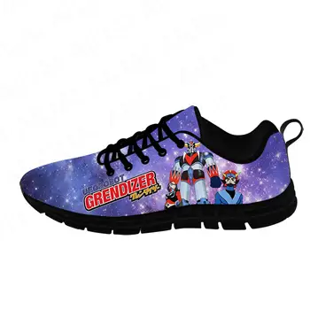 Кроссовки с японским аниме UFO Robot Grendizer, Мужские Женские Кроссовки для подростков, Повседневная Тканевая Обувь, Холст, 3D принт, Косплей, Легкая обувь