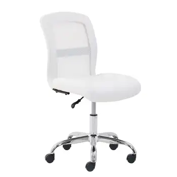 Офисный стул со средней спинкой, виниловая сетка, Белое игровое кресло, офисные стулья, офисное кресло, эргономичная офисная мебель