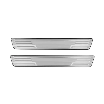 Накладка на порог автомобиля Снаружи, накладка на педаль, Защитная наклейка для укладки, серебристый для Toyota Sienta 10 Серии 2022-2023 гг.