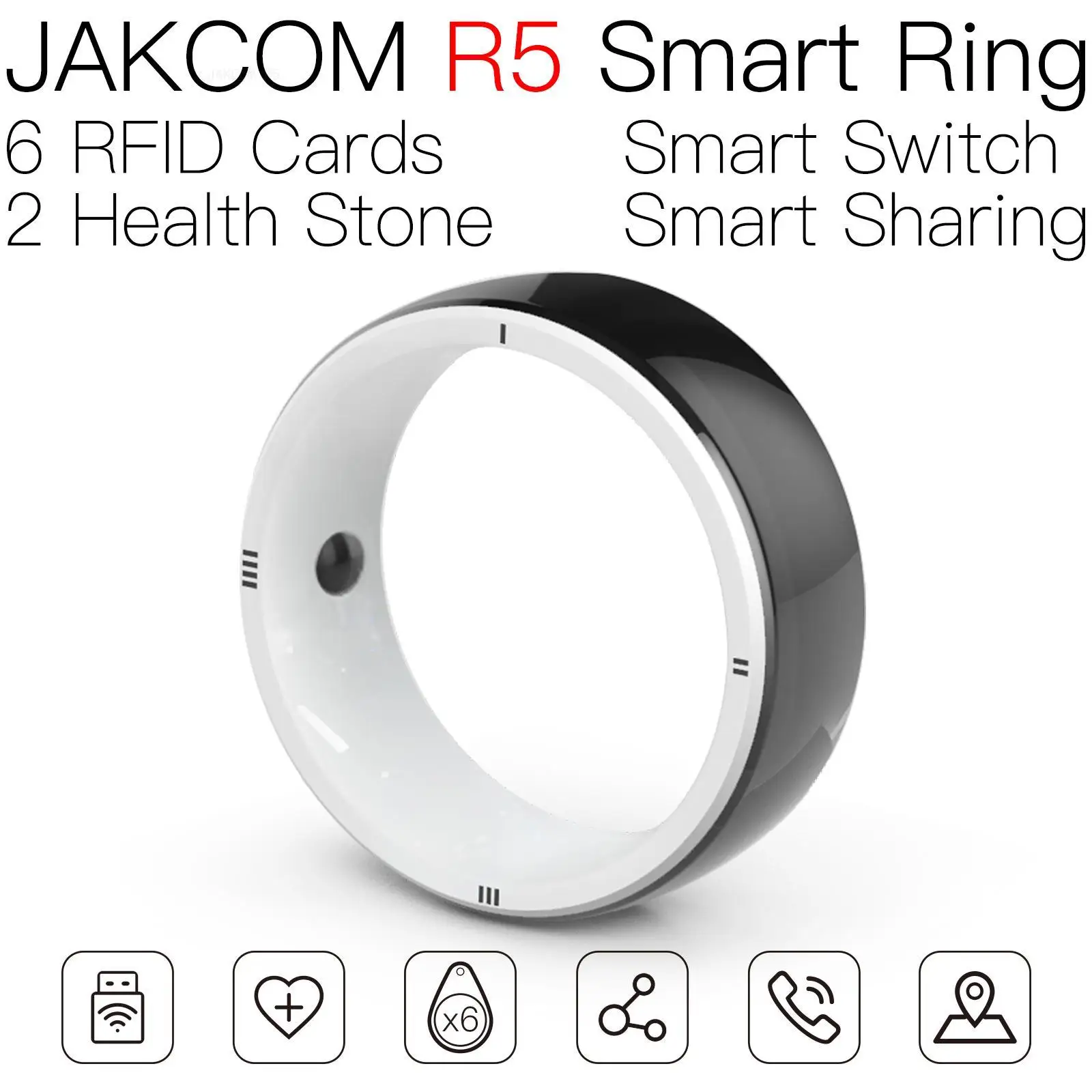 JAKCOM R5 Smart Ring Обладает высокой ценностью в качестве фишинговой смарт-карты rfid id-чипов original lock nfc aniaml crossing new horizon sh rubber