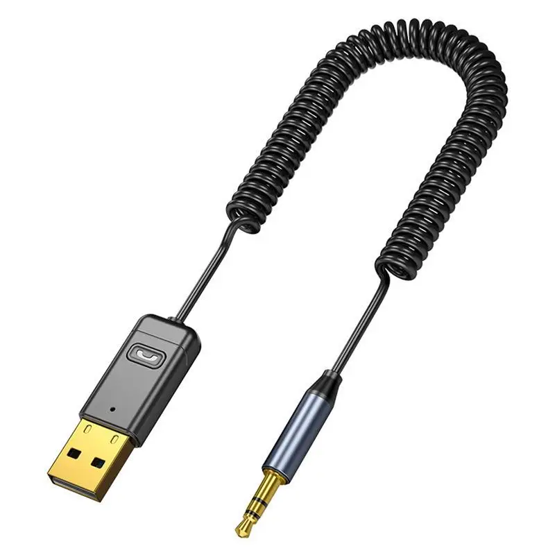 Беспроводной Адаптер Для Автомобиля Mini Bluetooths 5.0 Передатчик-Приемник BT Автомобильный Приемник USB К Разъему Bluetooth Car Kit Аудиоприемник