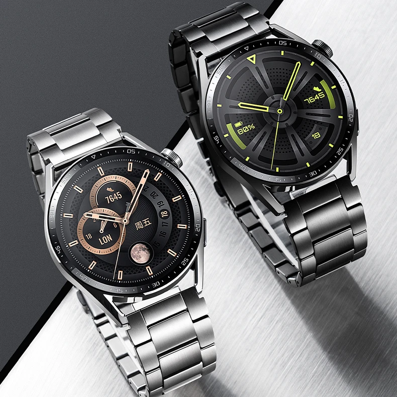 Для Huawei Watch gt3 gt2 metal watch3pro glory GS3 смарт-часы magic2 /dream business Runner ремешок для часов Porsche из титанового сплава