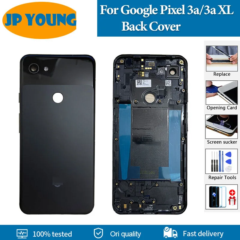 Оригинал Для Google Pixel 3A Крышка Батарейного отсека Корпус Задняя Дверца Для HTC Google Pixel 3A XL Замена Задней Крышки Батарейного отсека