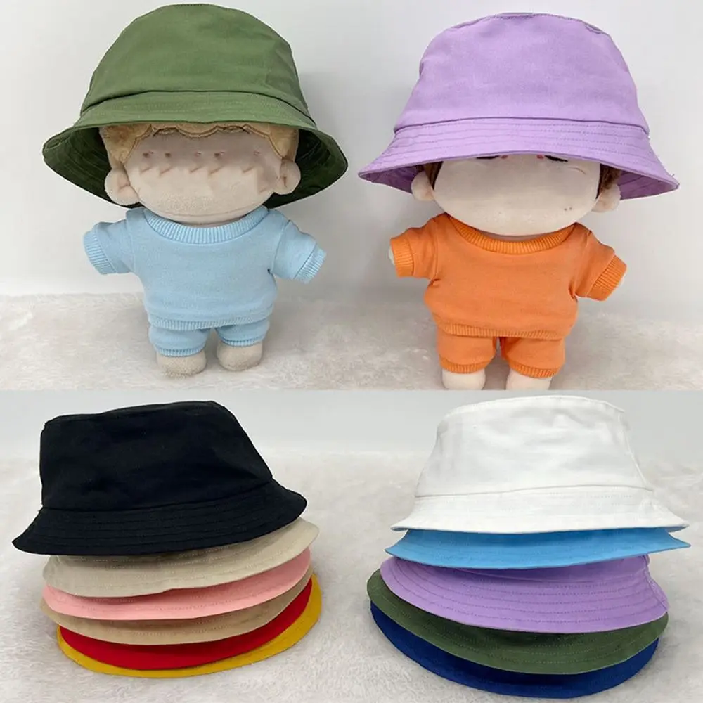 Плюшевая кукольная голова, кукольная Соломенная шляпа карамельного цвета, милая 20-сантиметровая кукольная шляпа, кукольная бейсболка, модные кепки, повседневная шляпа с животными