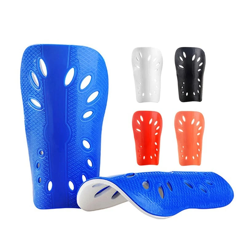 Футбольные щитки для защиты ног, детские и взрослые Дышащие футбольные щитки для голени, Внутренняя подкладка из пластика EVA, Утолщающие щитки для голени.