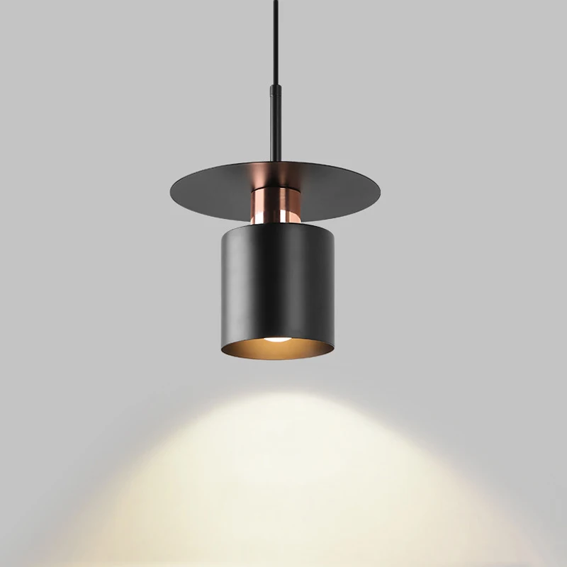 Черная люстра для столовой с одной головкой, Современная подвесная лампа для главной комнаты, Скандинавский светильник для кухни ресторана с одной головкой